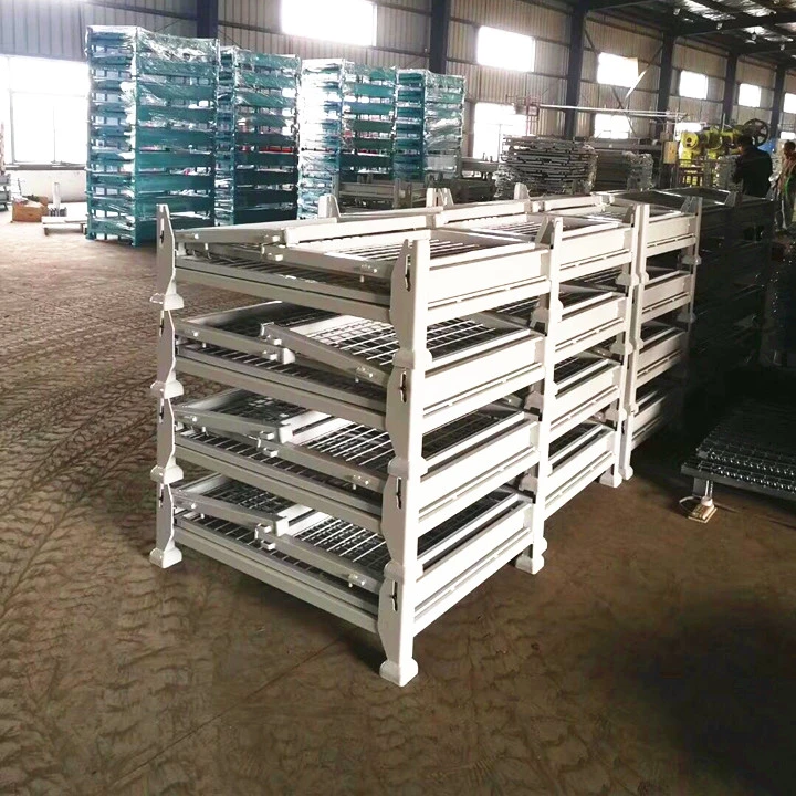 Heavy Duty Stacking Foldable Metal Cage Pallet