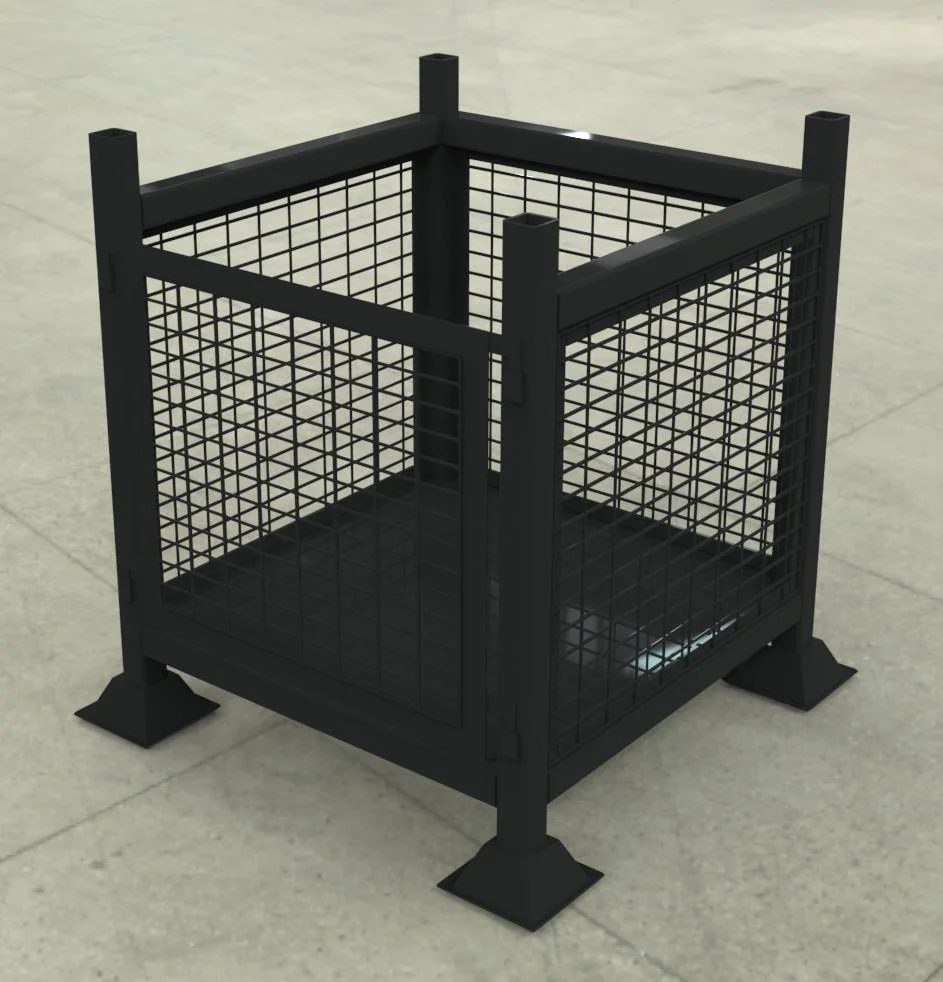 Warehouse Stackable Collapsible Wire Mesh Stillage/Container From China