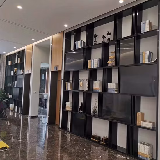 Black Color Stainless Steel Storage Rack Hanging Room Dividers