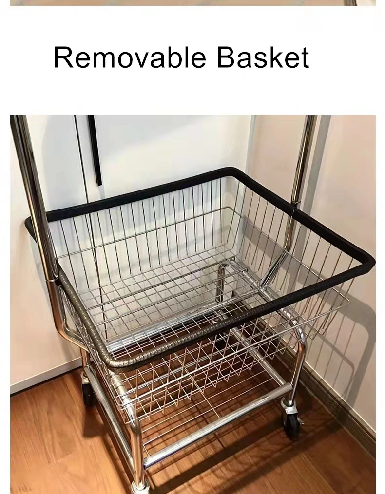 Laundry Basket Cart with Wheel for Laundromat