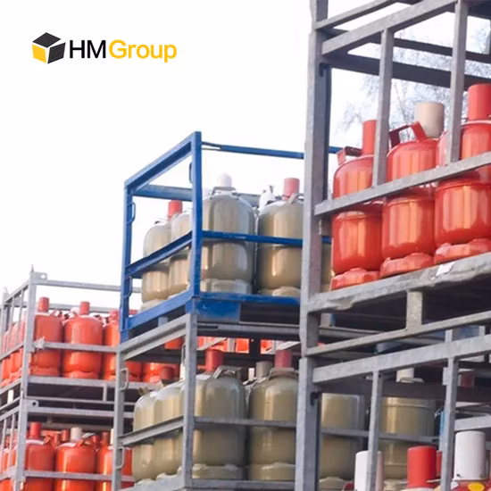 Heavy Duty OEM ODM Storage Compressed LPG Propane Cylinders Gas Stillage