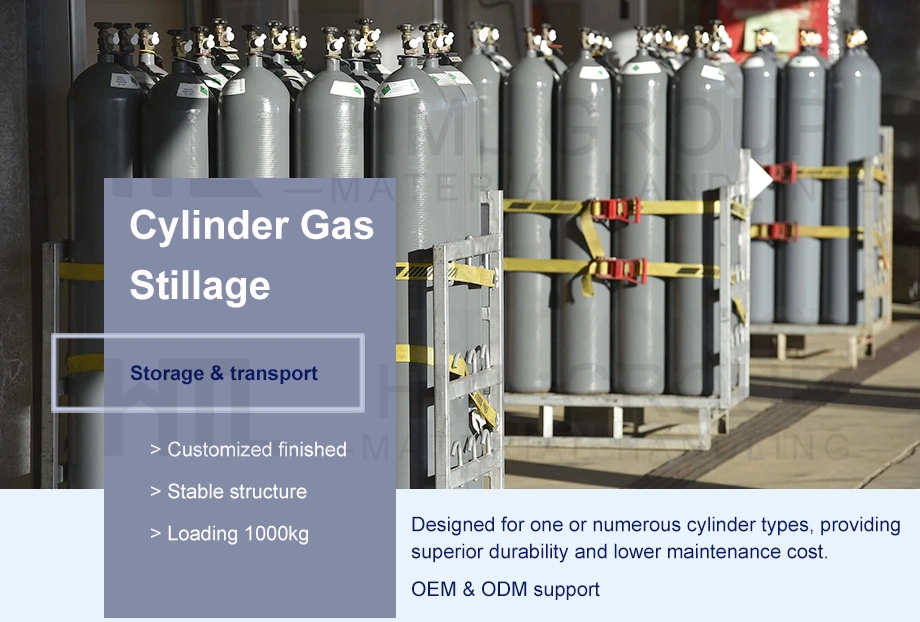 OEM/ODM Hot DIP Galvanized Oxygen Storage Cylinders Gas Stillage