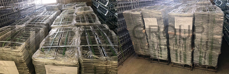 High Quality Welded Hanging Wire Mesh Divider for Pallet Rack