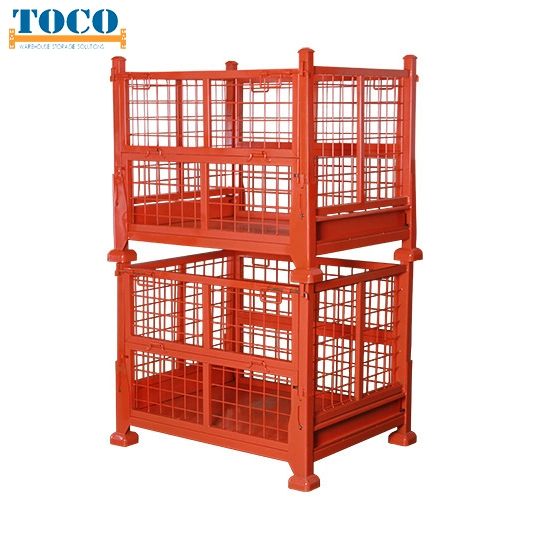 Factory Supply Ce Certified Foldable Customized Steel Pallet Stillage