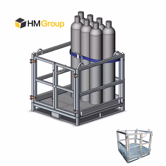 Heavy Duty OEM ODM Storage Compressed LPG Propane Cylinders Gas Stillage