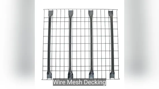 Commercial Storage U Support Detachable Punch Deck Pallet Racking Wire Mesh Decking