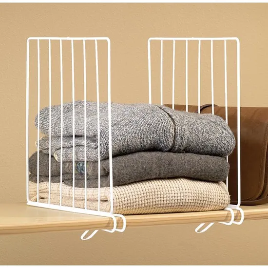 OEM Metal Clothes Organizer Cabinet Storage Rack Closet Shelf Divider