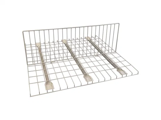Welded Warehouse Storage Metal Mesh Wire Deck Panel for Step Beam