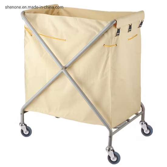 Shenone Hotel Laundry Hamper Trolley Linen Trolley Housekeeping Cart