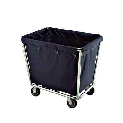 Hospital Linen Trolley Laundry Basket Cart Commercial Laundry Cart on Wheels for Laundry Service Cart Clothes Trolley