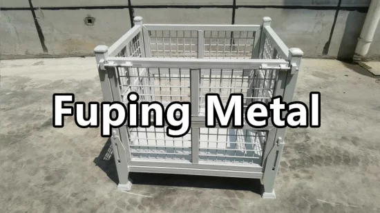 Customized Stackable Collapsible Wire Mesh Stillage/Container for Warehouse and Logistics