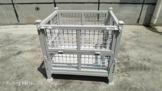 Customized Pink Industry Stackable Collapsible Storage Pallet Stillage/Container/Cage