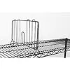 Wide Black Wire Shelf Divider for Wire Shelving Wire Racking Chrome
