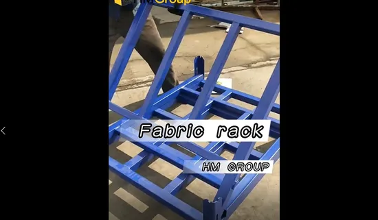 Heavy Duty Welded Metal Fabric Roll Storage Stillage for Warehouse 