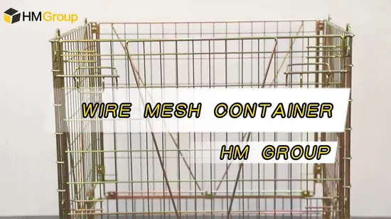 Pet Preform Storage Wire Mesh Container with PP Liner Sheet 
