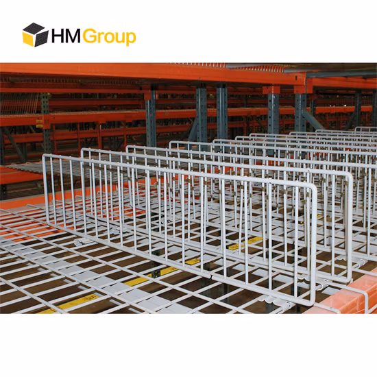 Snap in Warehouse Steel Shelf Pallet Rack Wire Dividers for Deck