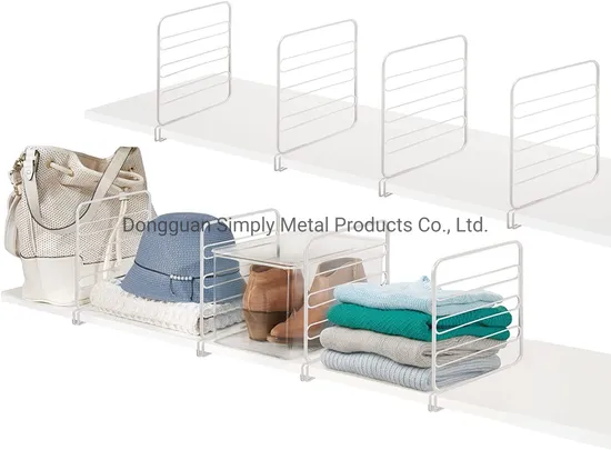Simply Metal Wire Closet Shelf Divider and Separator 