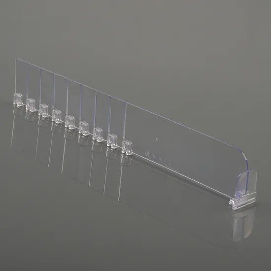 Retail Display Acrylic Divider Spring Loaded Cigarettes Tobacco Pack Product Cabinet Tray Lane Shelf Pusher System 