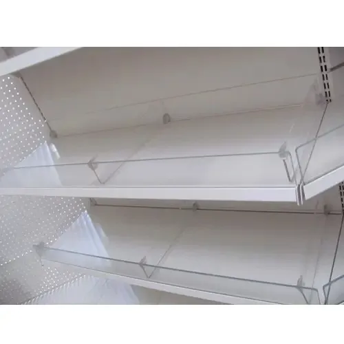 Acrylic Gondola Shelving Dividers in Supermarket Center Dividers for Supermarket Racking 