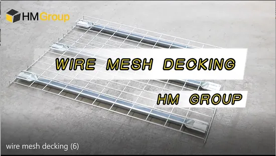 Warehouse Standard Size Flare Waterfall Welded Galvanized Steel Metal Storage Wire Mesh Decking for Pallet Racking 