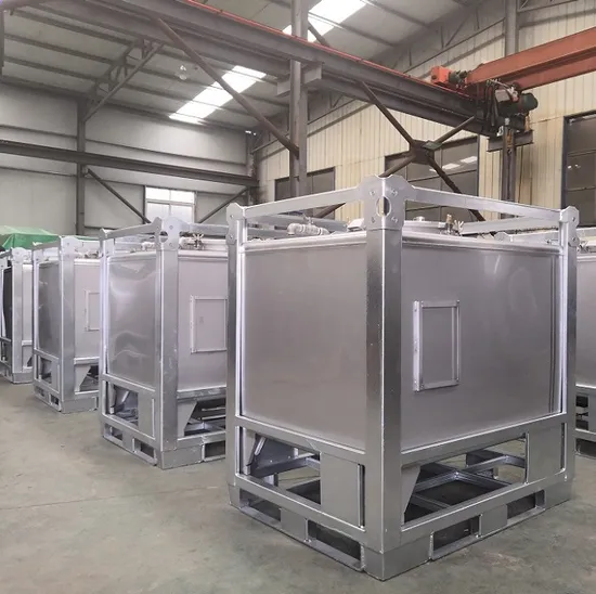 Un Approved 1000L/1075L SS304/316 Stainless Steel IBC for Liquid Hazardous Goods 