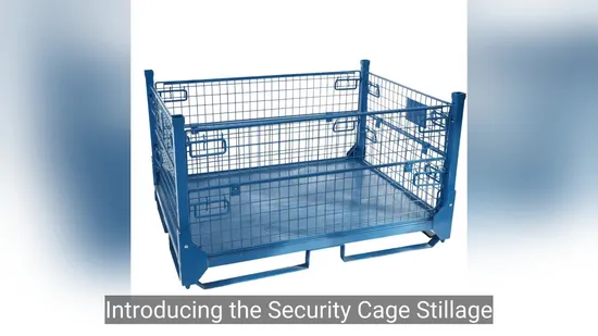 Security Cage Stillage Collapsible Structure Directly Stacking Goods Mesh Stillage Storage Cage 