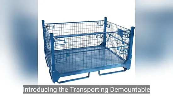 Transporting Demountable Stacking Stillages Collapsible Welded Wire Mesh Stillages 