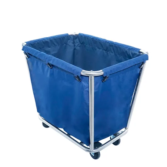 Daosheng Commercial Hotel Guest Room Thickened Blue Waterproof Oxford Cloth Cleaning Cloths Cart Laundry Cart 