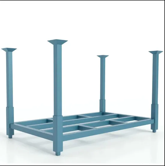Stackable Foldable Warehouse Storage Q235 Steel Stillage for Workshop Plant Factory 